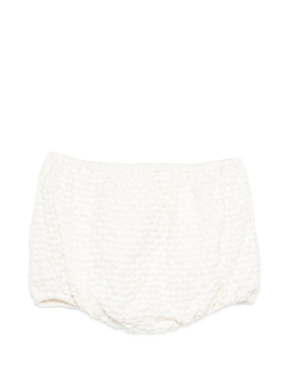 Shorts per neonata Simonetta beige con motivo a quadri SY6019 U0271 101AV SIMONETTA KIDS