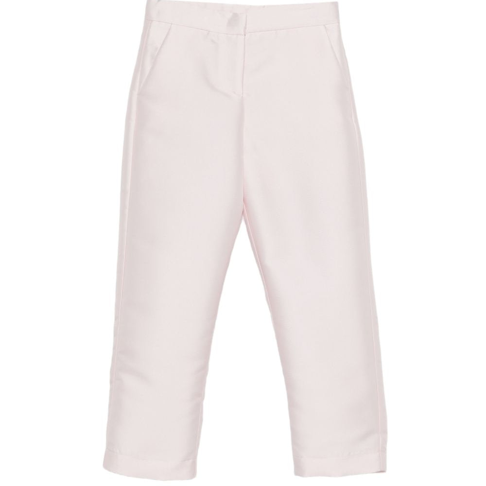 Pantaloni per bambina Simonetta rosa con tasche laterali SY6A61 S0251 515 SIMONETTA KIDS