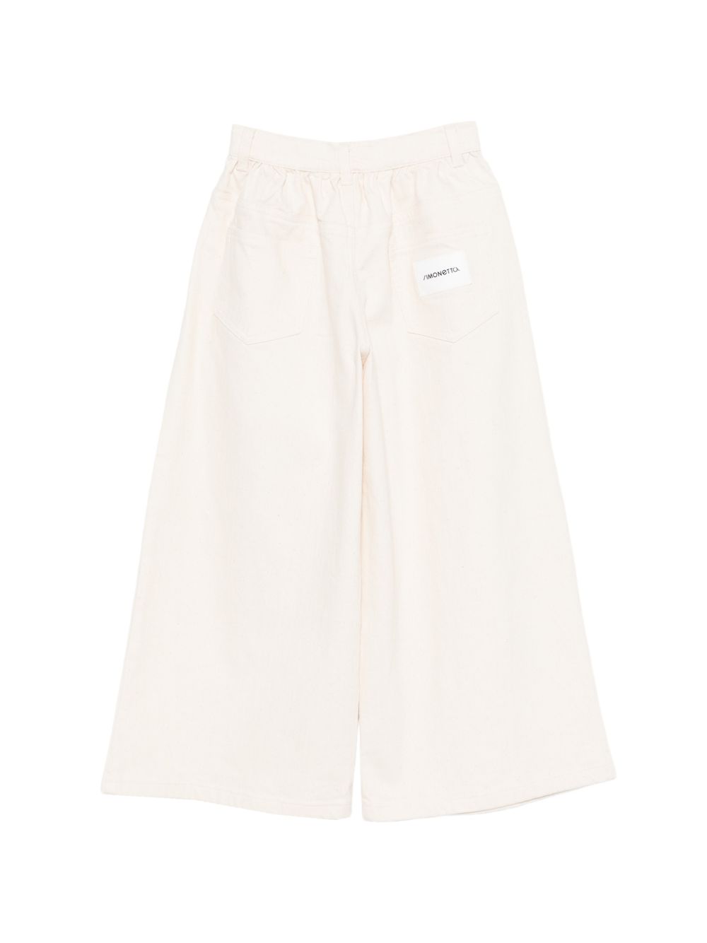 Jeans per bambina Simonetta bianco a gamba ampia SY6A70 D0112 105BC SIMONETTA KIDS