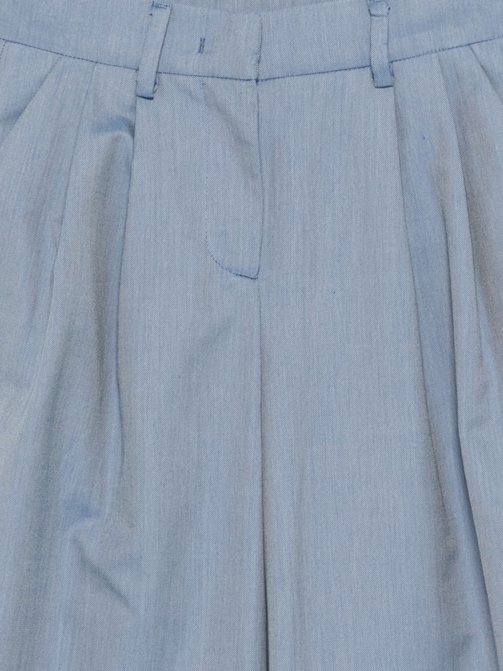 Pantaloni per bambina Simonetta blu con design pieghe SY6A90 G0212 645 SIMONETTA KIDS
