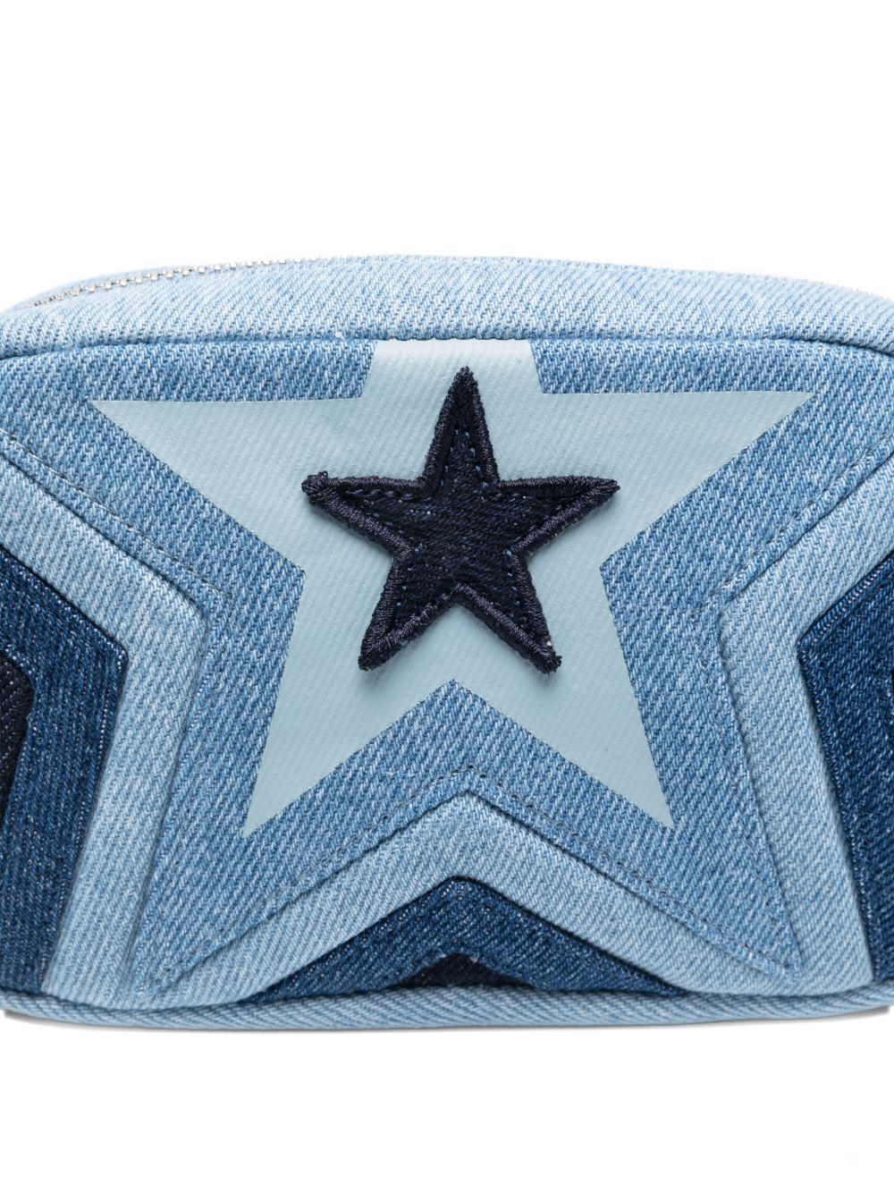 Borsa con tracolla per bambina Stella McCartney Kids azzurra con applicazione Stella TY0A48 Z3618 999 STELLA McCARTNEY KIDS