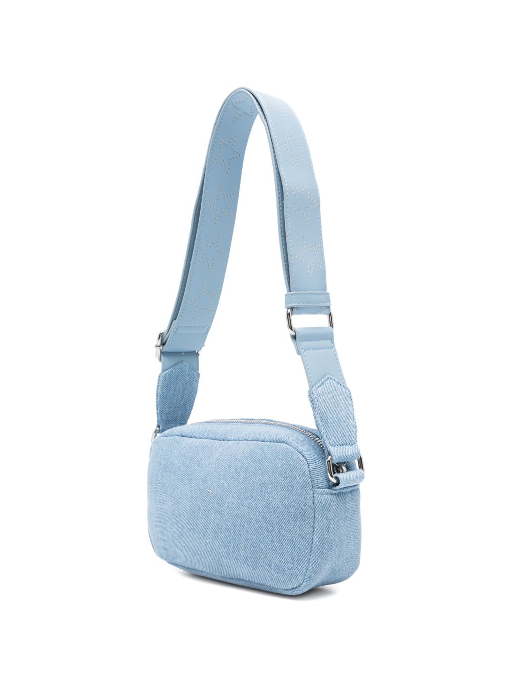 Borsa con tracolla per bambina Stella McCartney Kids azzurra con applicazione Stella TY0A48 Z3618 999 STELLA McCARTNEY KIDS