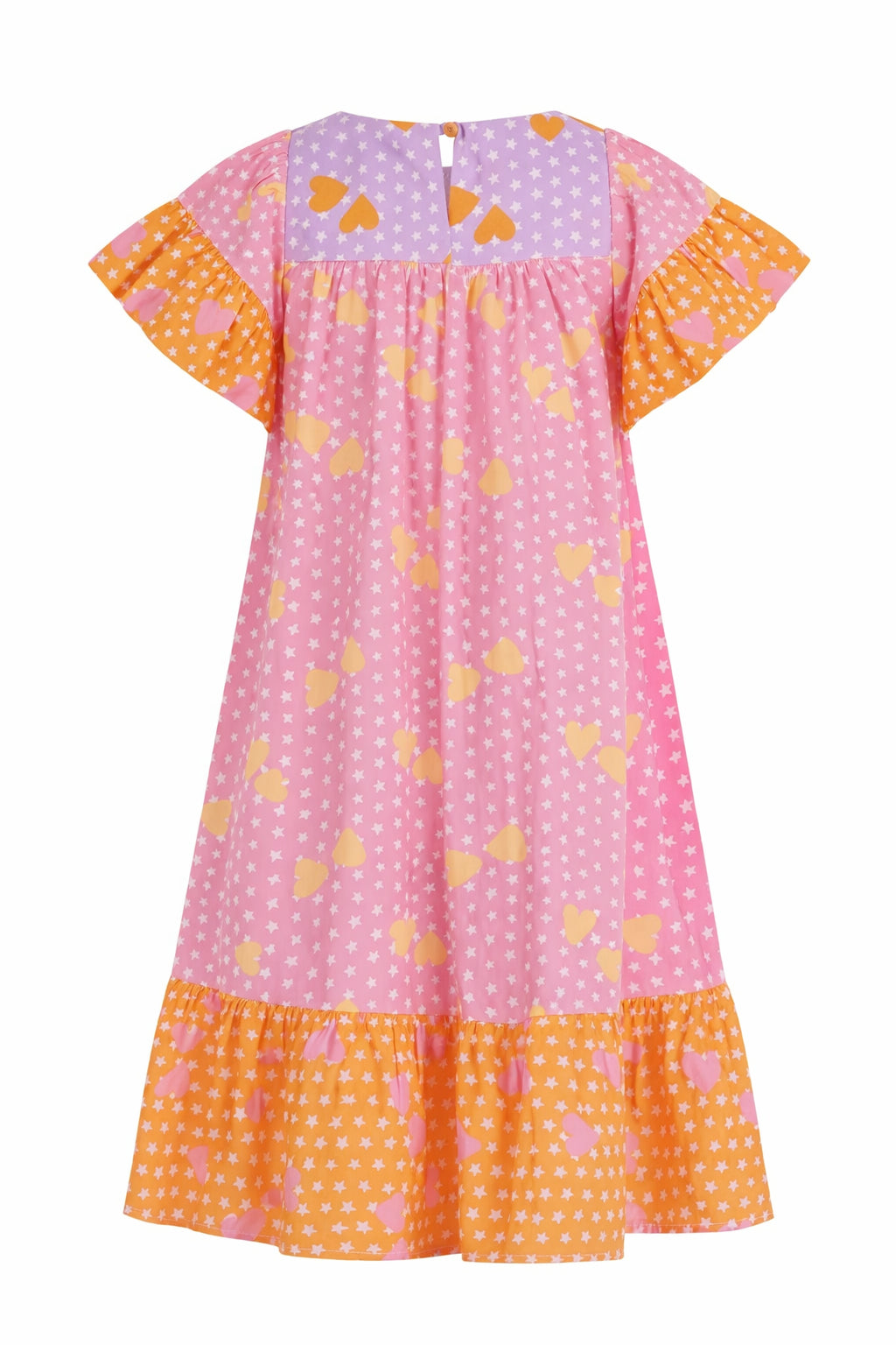 Abito per bambina Stella McCartney Kids rosa con stampa grafica cuori all- over TY1A31 Z3439 51UMC STELLA McCARTNEY KIDS