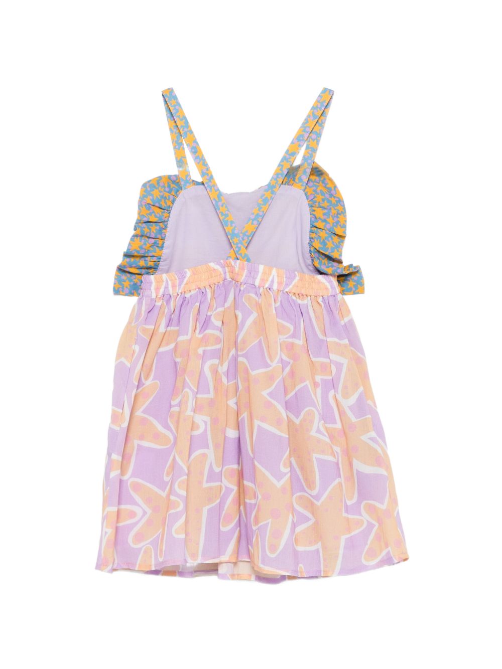 Abito per bambina Stella McCartney Kids multicolore con stampa stelle marine TY1B32 Z3443 539MC STELLA McCARTNEY KIDS