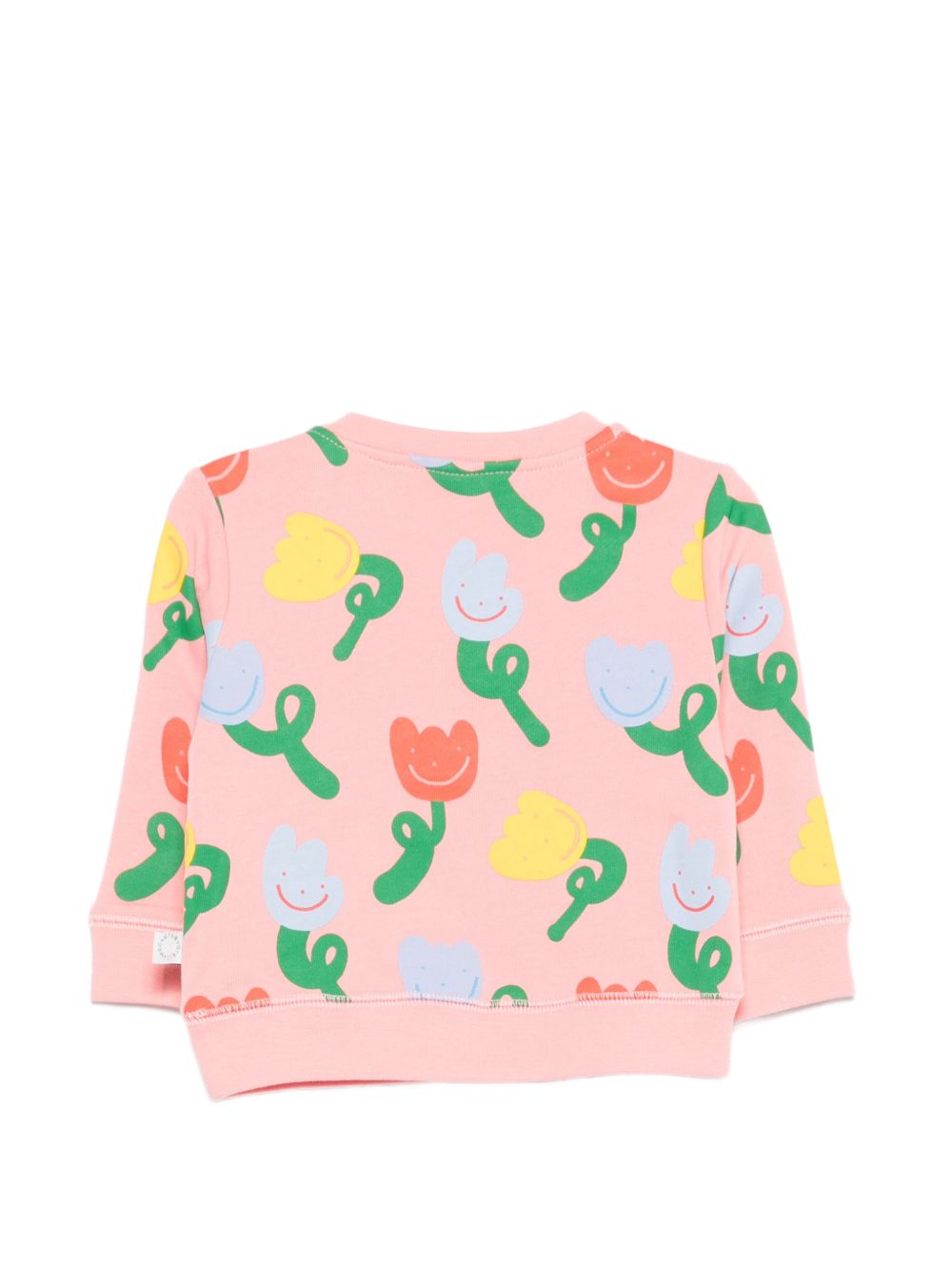 Felpa per neonata Stella McCartney Kids rosa con stampa floreale all-over TY4090 Z3559 509MC STELLA McCARTNEY KIDS