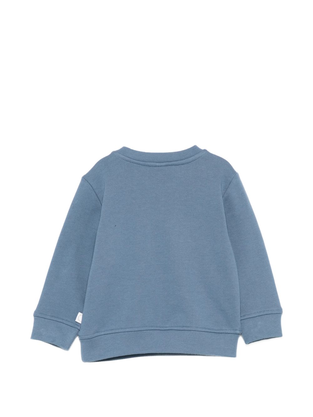Felpa per neonato Stella McCartney Kids blu con stampa grafica balene TY4570 Z3409 61B STELLA McCARTNEY KIDS