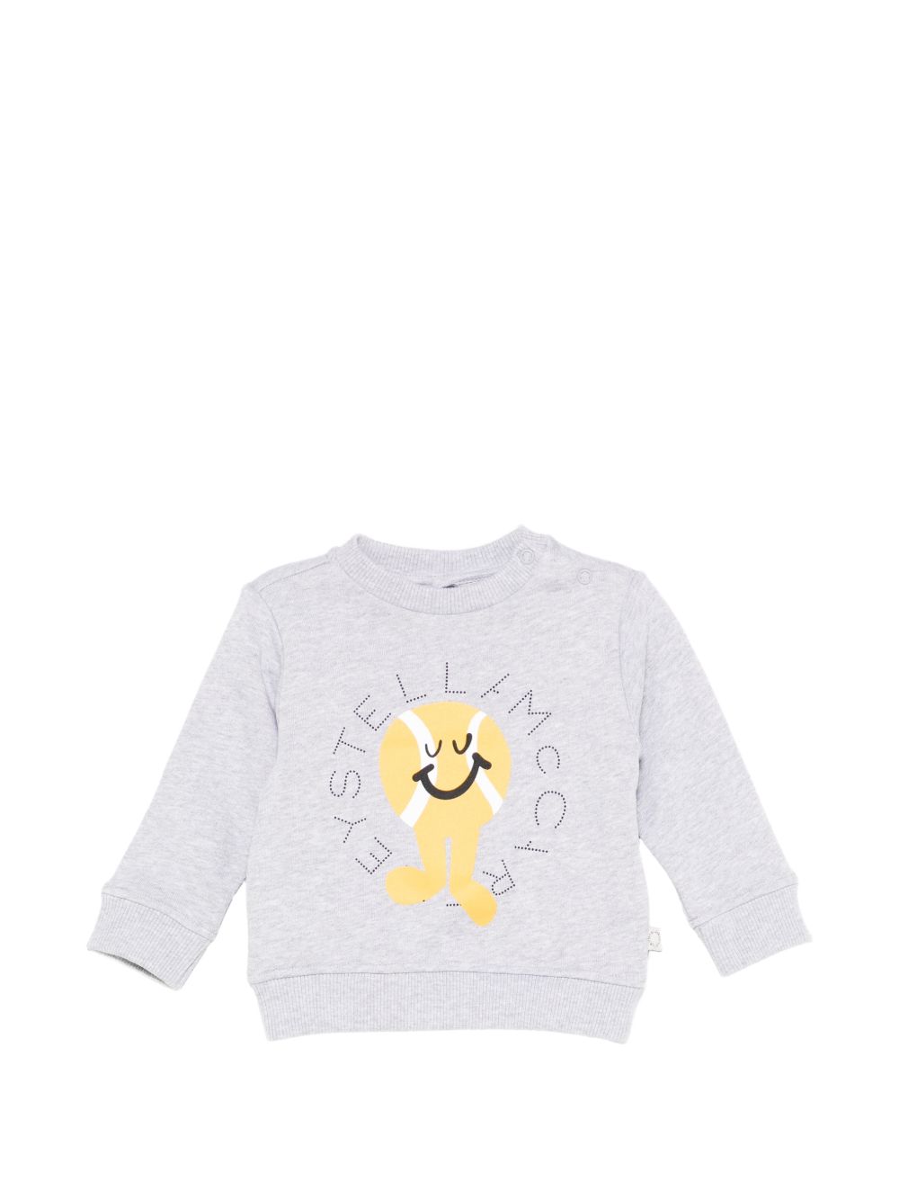 Felpa per neonato Stella McCartney Kids grigio con logo sul davanti TY4580 Z0499 807 STELLA McCARTNEY KIDS