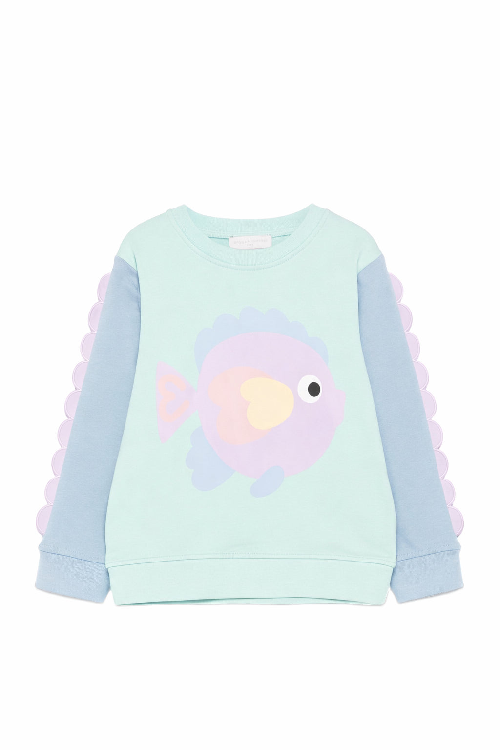 Felpa per bambina Stella McCartney Kids multicolore con stampa pesciolino sul davanti TY4A60 Z3409 683 STELLA McCARTNEY KIDS