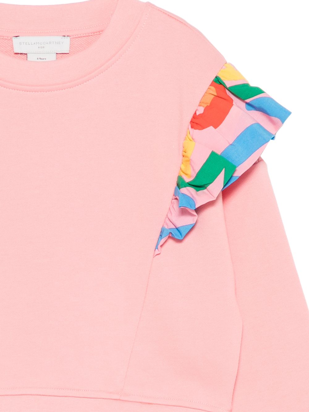 Felpa per bambina Stella McCartney Kids rosa con ruches TY4A70 Z0499 509 STELLA McCARTNEY KIDS