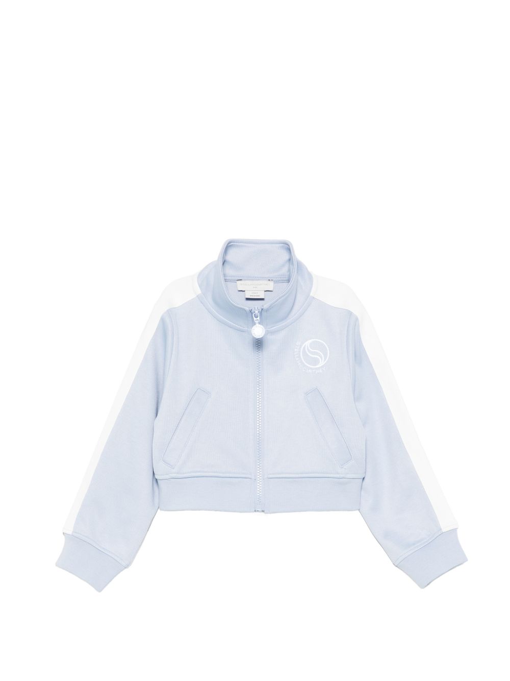 Felpa per bambina Stella McCartney Kids azzurra con dettaglio a righe TY4B40 Z3498 652 STELLA McCARTNEY KIDS