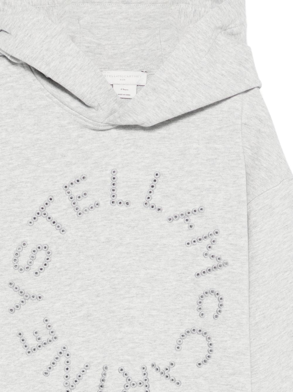 Felpa per bambini Stella McCartney Kids grigia con logo sul davanti TY4B60 Z3409 807 STELLA McCARTNEY KIDS
