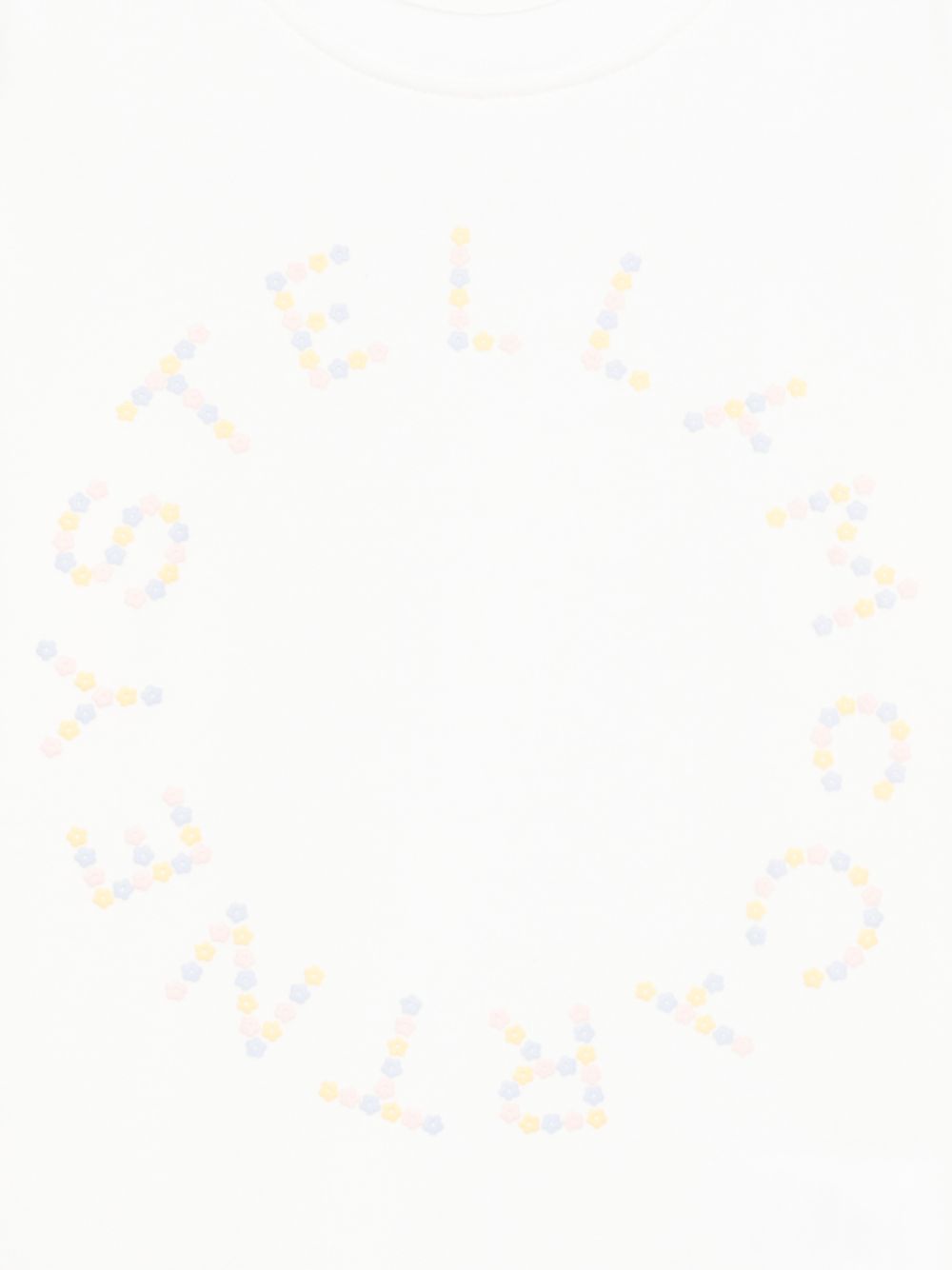 Felpa per bambina Stella McCartney Kids bianca con logo sul davanti TY4C10 Z3409 101 STELLA McCARTNEY KIDS