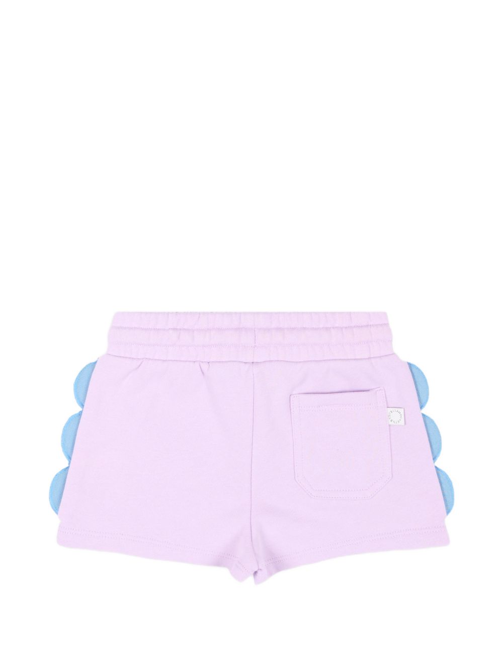Shorts per neonata Stella McCartney Kids lilla con applicazioni laterali TY6059 Z3409 539 STELLA McCARTNEY KIDS