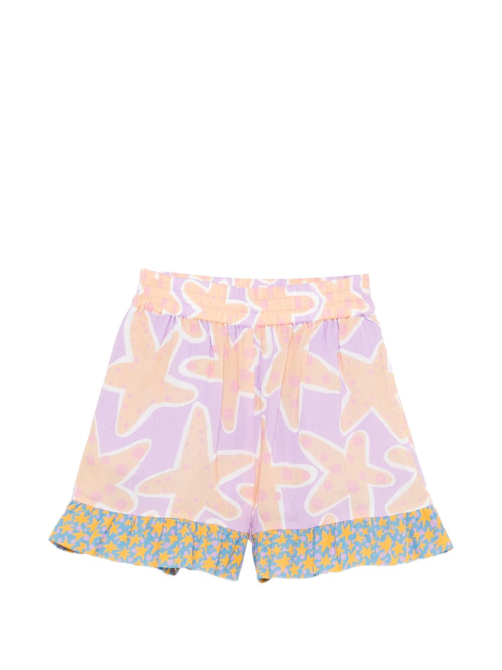 Shorts per bambina Stella McCartney Kids multicolore con stampa stelle marine TY6B59 Z3443 539MC STELLA McCARTNEY KIDS
