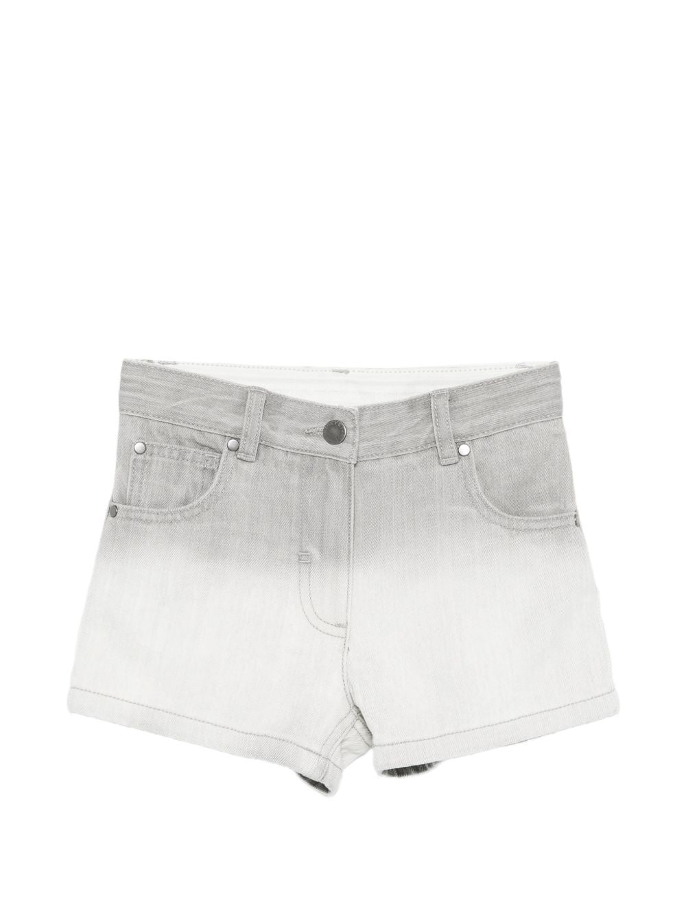 Shorts per bambina Stella McCartney Kids grigi con effetto sfumato TY6C99 Z3543 909 STELLA McCARTNEY KIDS