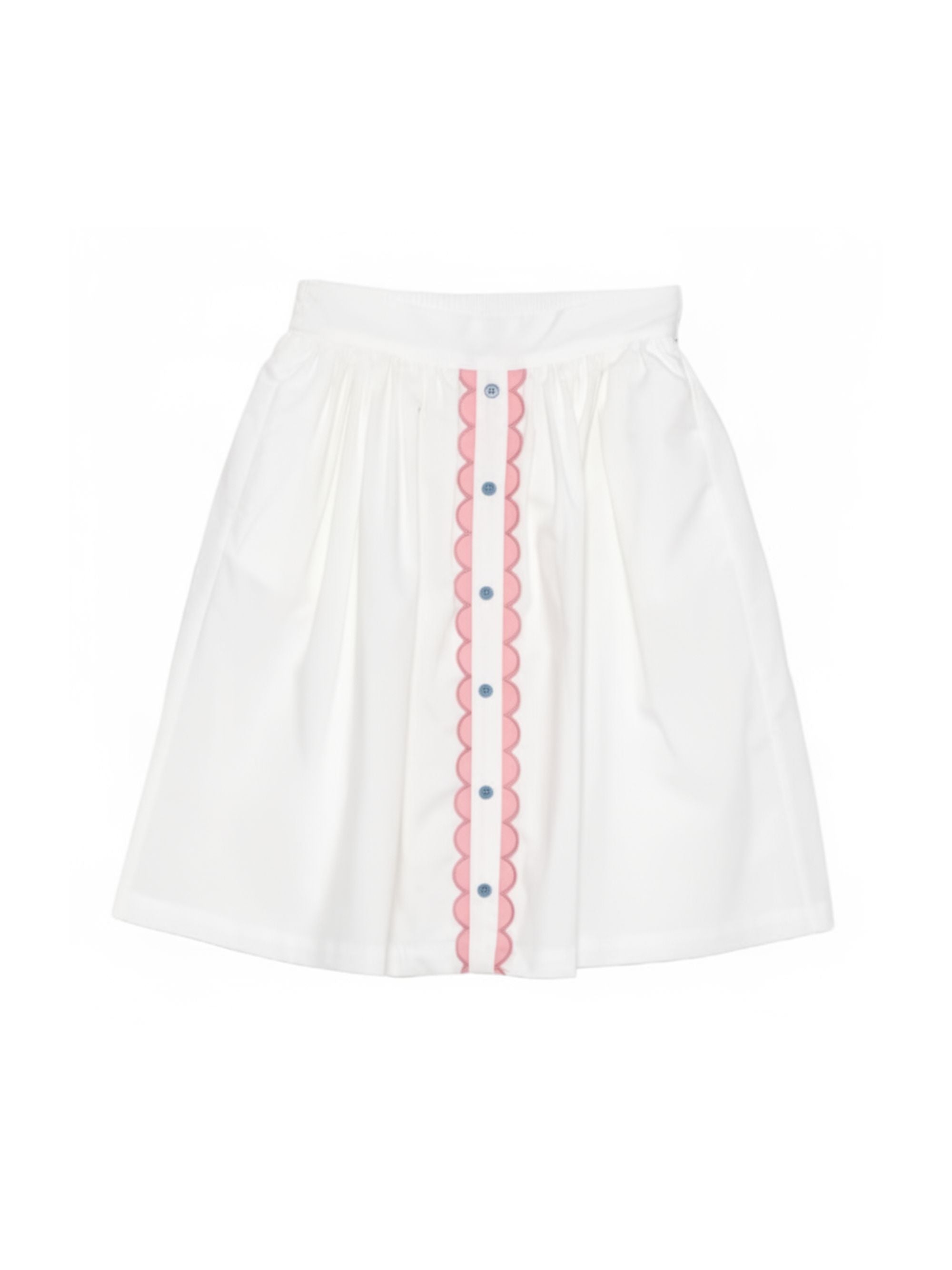 Gonna per bambina Stella McCartney Kids bianca con design a pieghe TY7A20 Z1594 100 STELLA McCARTNEY KIDS
