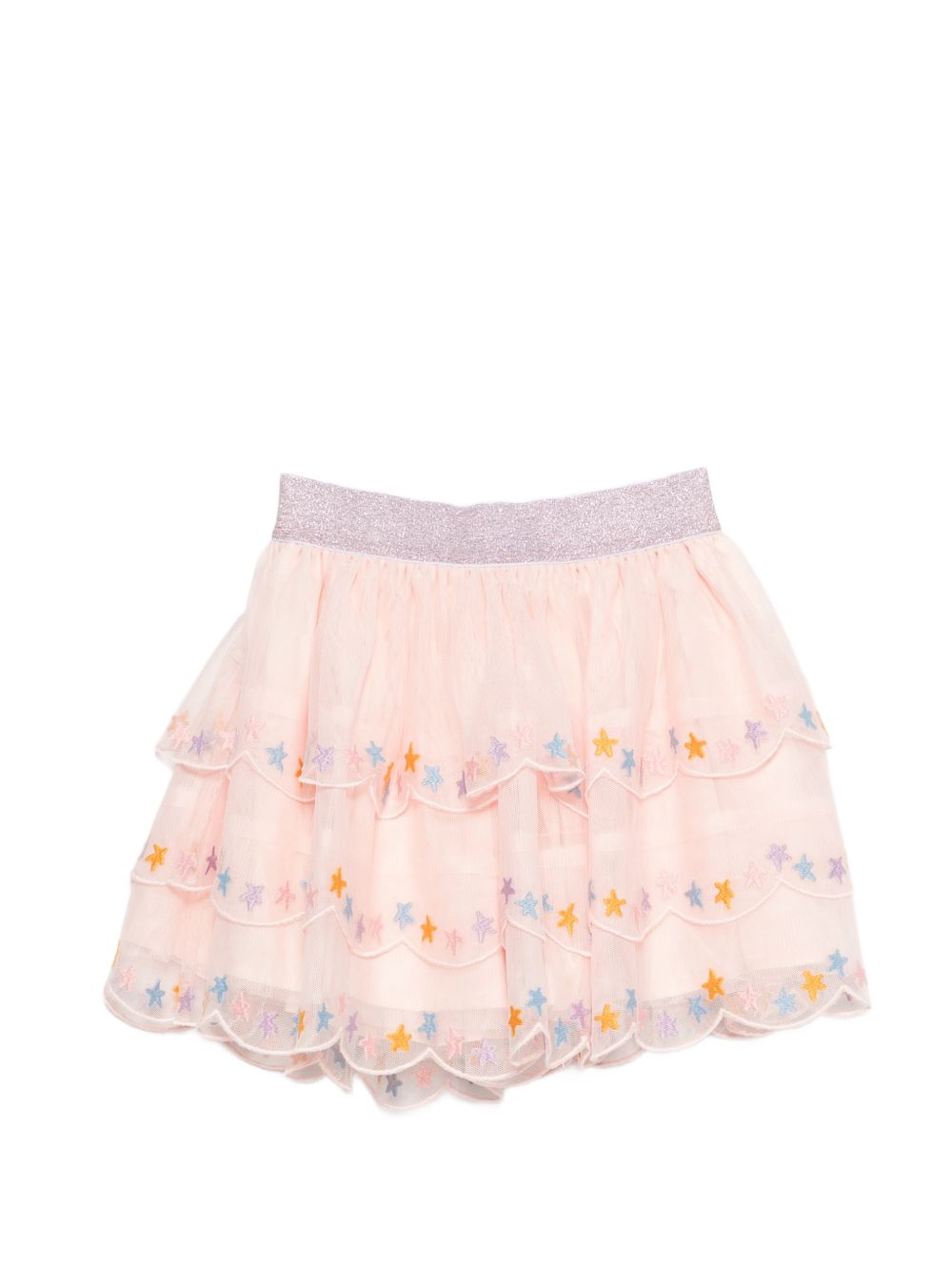 Gonna per bambina Stella McCartney Kids rosa con ricamo stelle TY7A31 Z1119 503 STELLA McCARTNEY KIDS