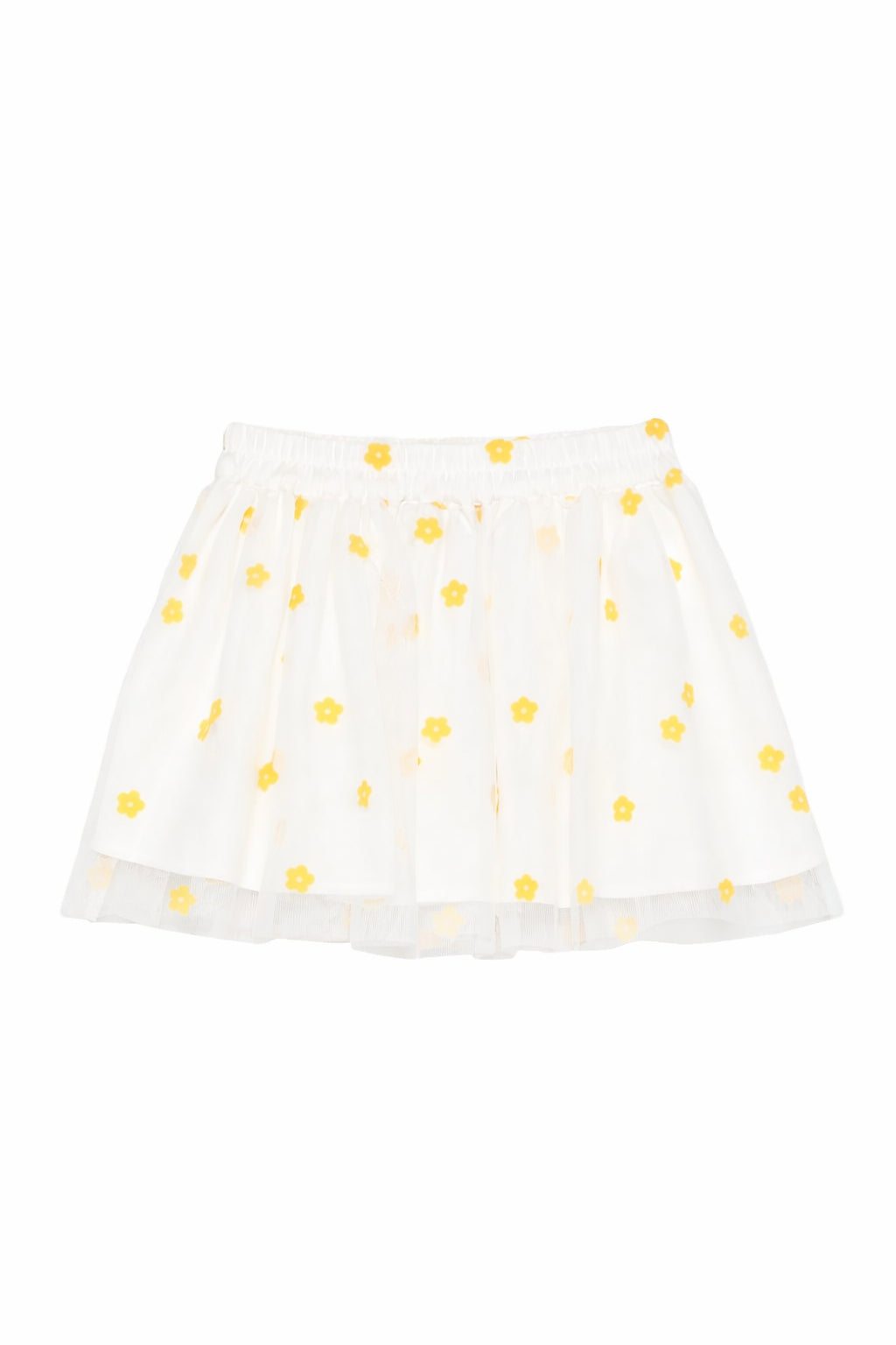 Gonna per bambina Stella McCartney Kids bianca con stampa fiori all-over TY7A81 Z3558 101GL STELLA McCARTNEY KIDS