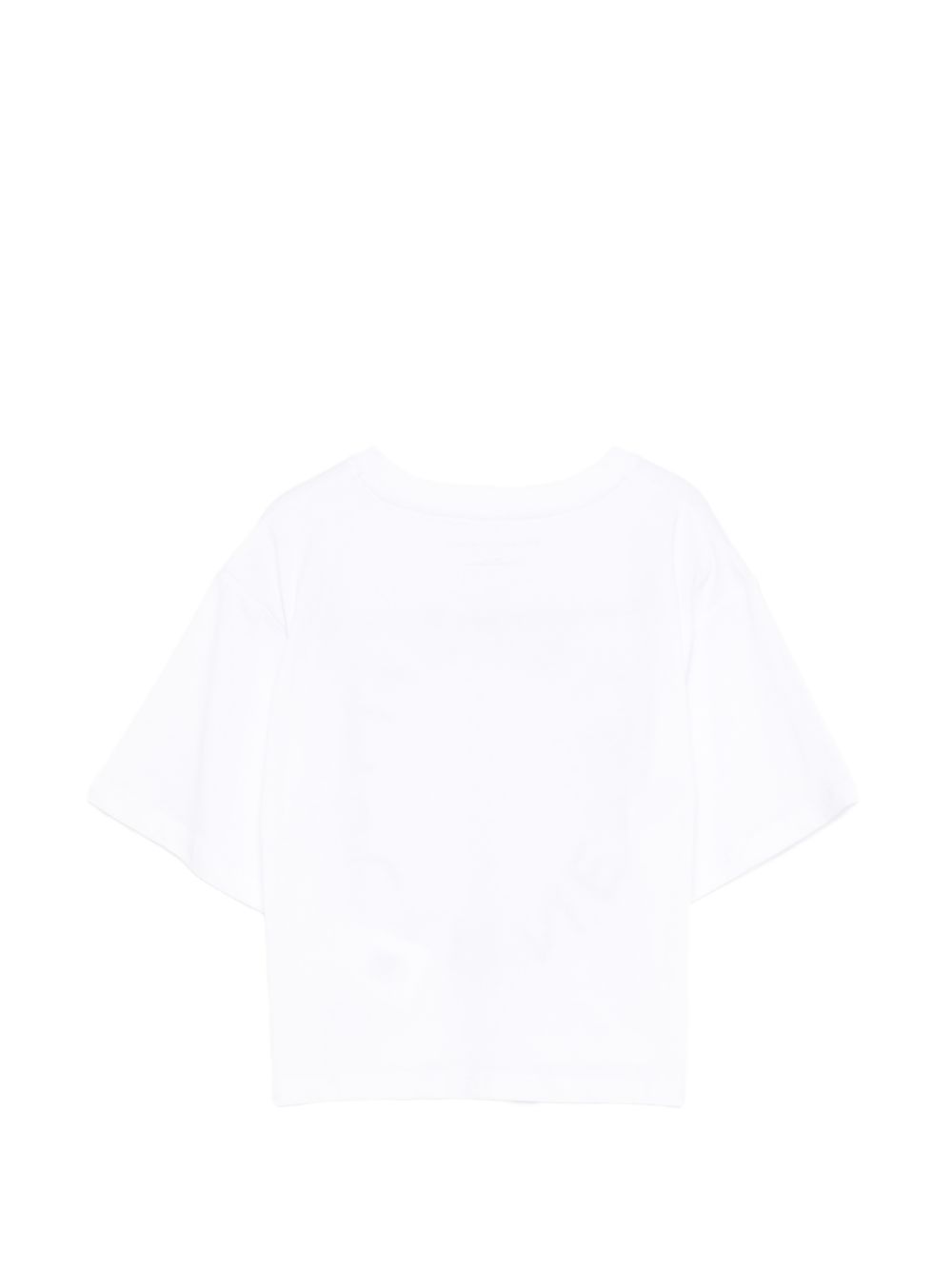 T-shirt per bambina Stella McCartney Kids bianca con dettaglio logo TY8C01 Z0434 100 STELLA McCARTNEY KIDS