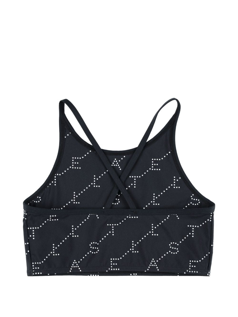 Top per bambina Stella McCartney Kids nero con spalline incrociate TY8C12 Z3479 930BC STELLA McCARTNEY KIDS