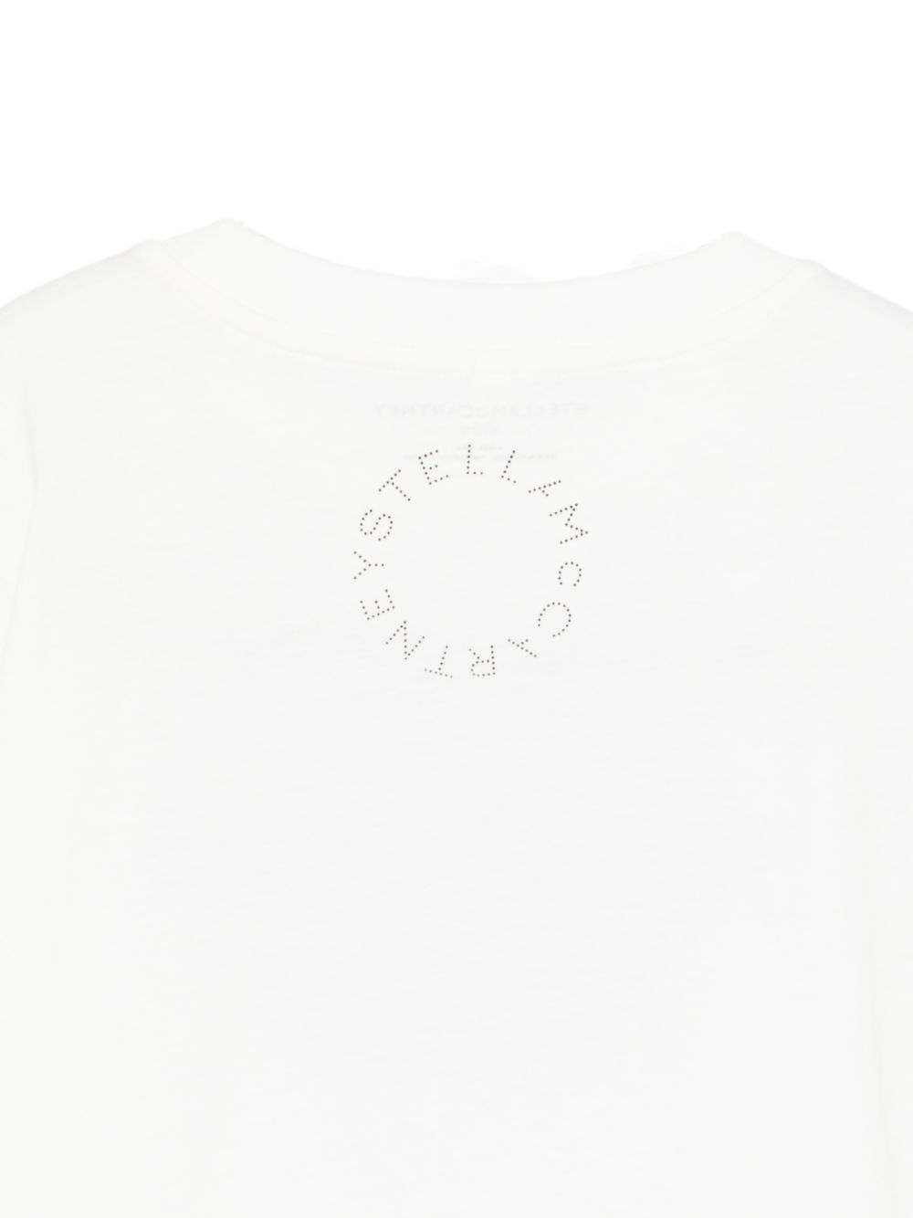 T-shirt per bambino Stella McCartney Kids bianca con scritta sul davanti TY8C31 Z0434 101 STELLA McCARTNEY KIDS