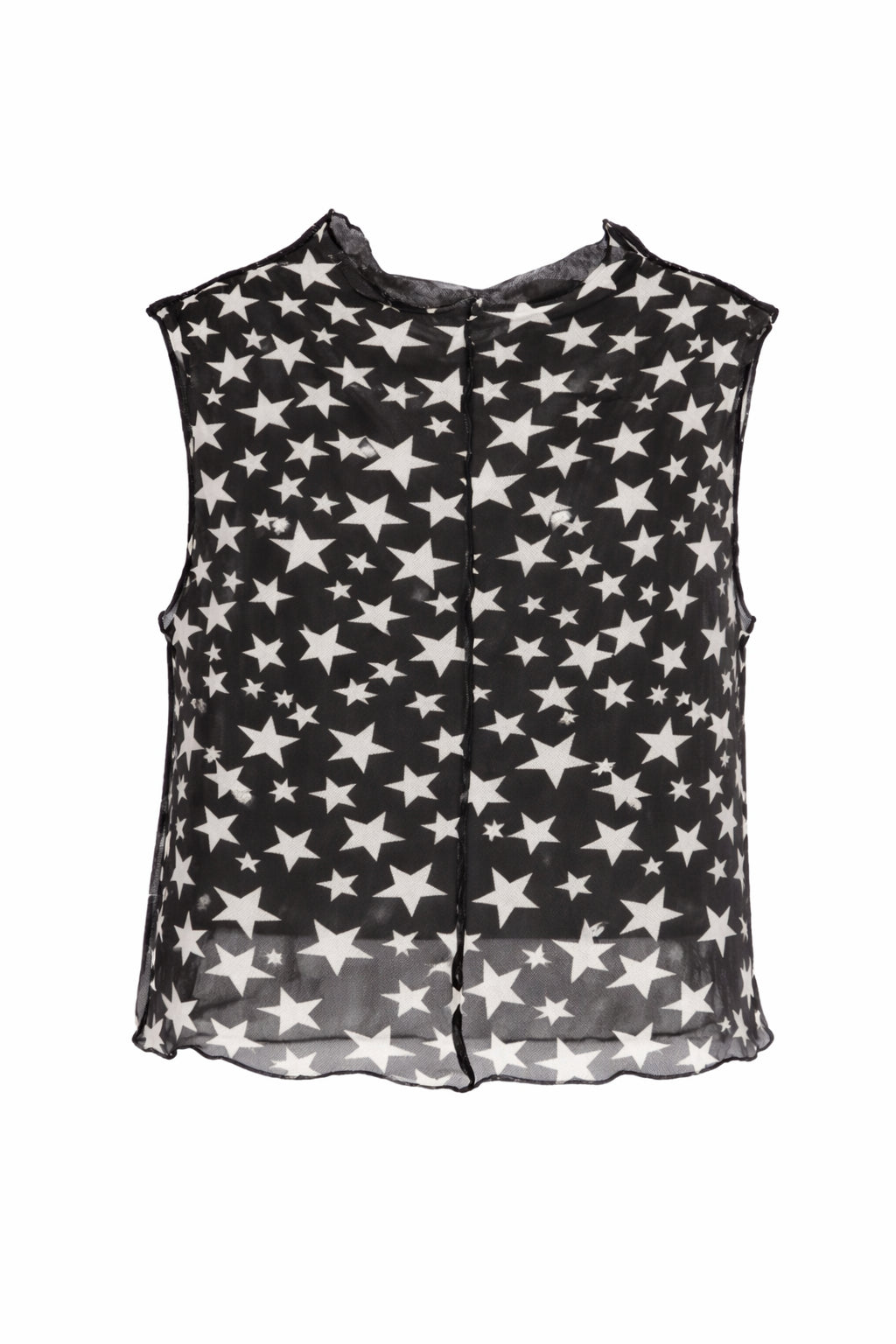 Top per bambina Stella McCartney Kids nero con stampa stelle all-over TY8C52 Z3483 930AV STELLA McCARTNEY KIDS