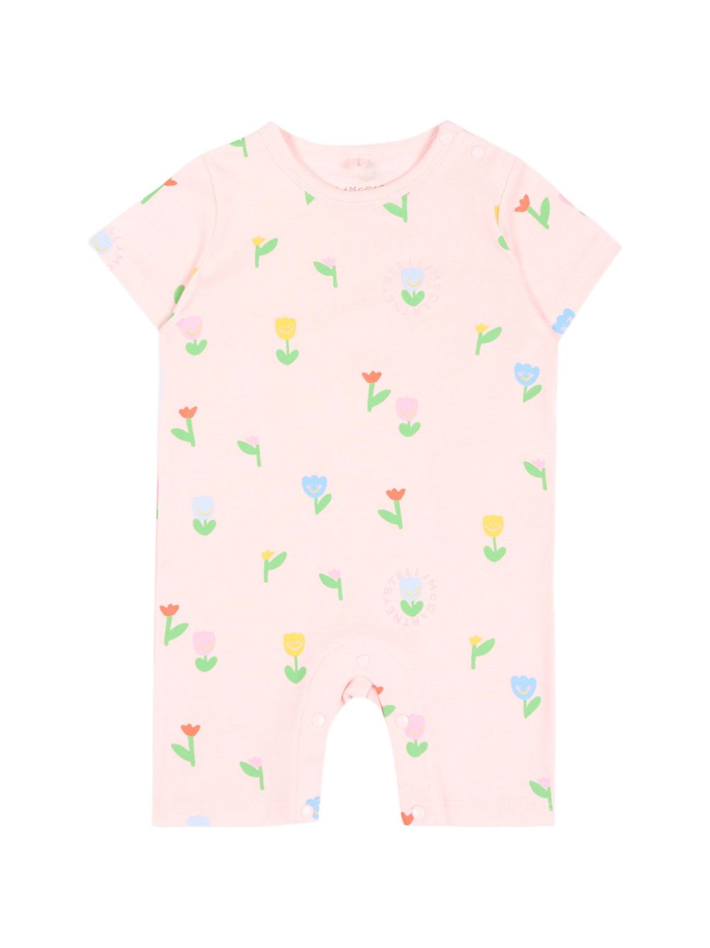 Set tutina e bavaglino per neonata Stella McCartney Kids rosa con stampa all-over TYB030 Z3648 51ZMC STELLA McCARTNEY KIDS