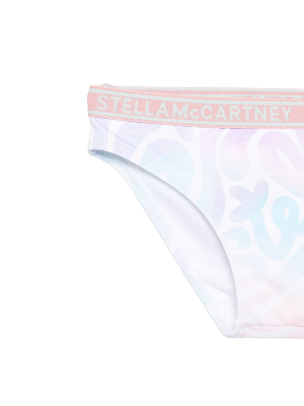 Bikini per bambina Stella McCartney Kids multicolore con stampa logo all-over TYCB05 Z3448 999MC STELLA McCARTNEY KIDS