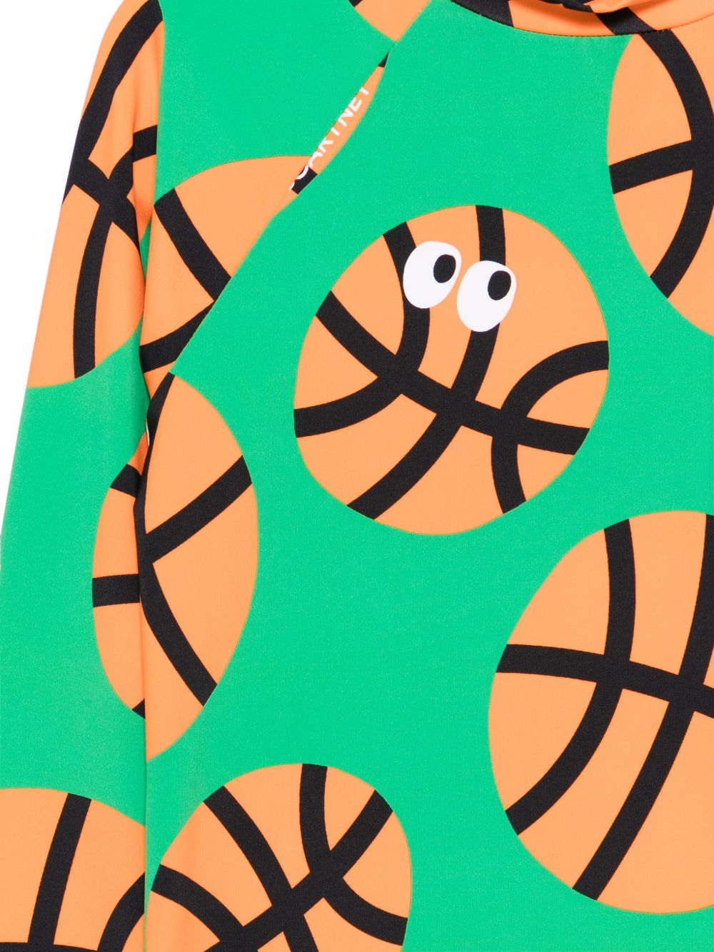 Costume per bambino Stella McCartney Kids verde con stampa palle da basket TYCP32 Z3519 769MC STELLA McCARTNEY KIDS