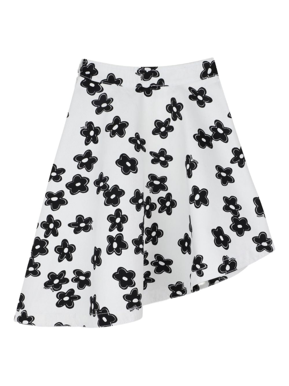 Gonna per bambina The Marc Jacobs Kids bianca con stampa a fiori neri W60727 126 THE MARC JACOBS KIDS