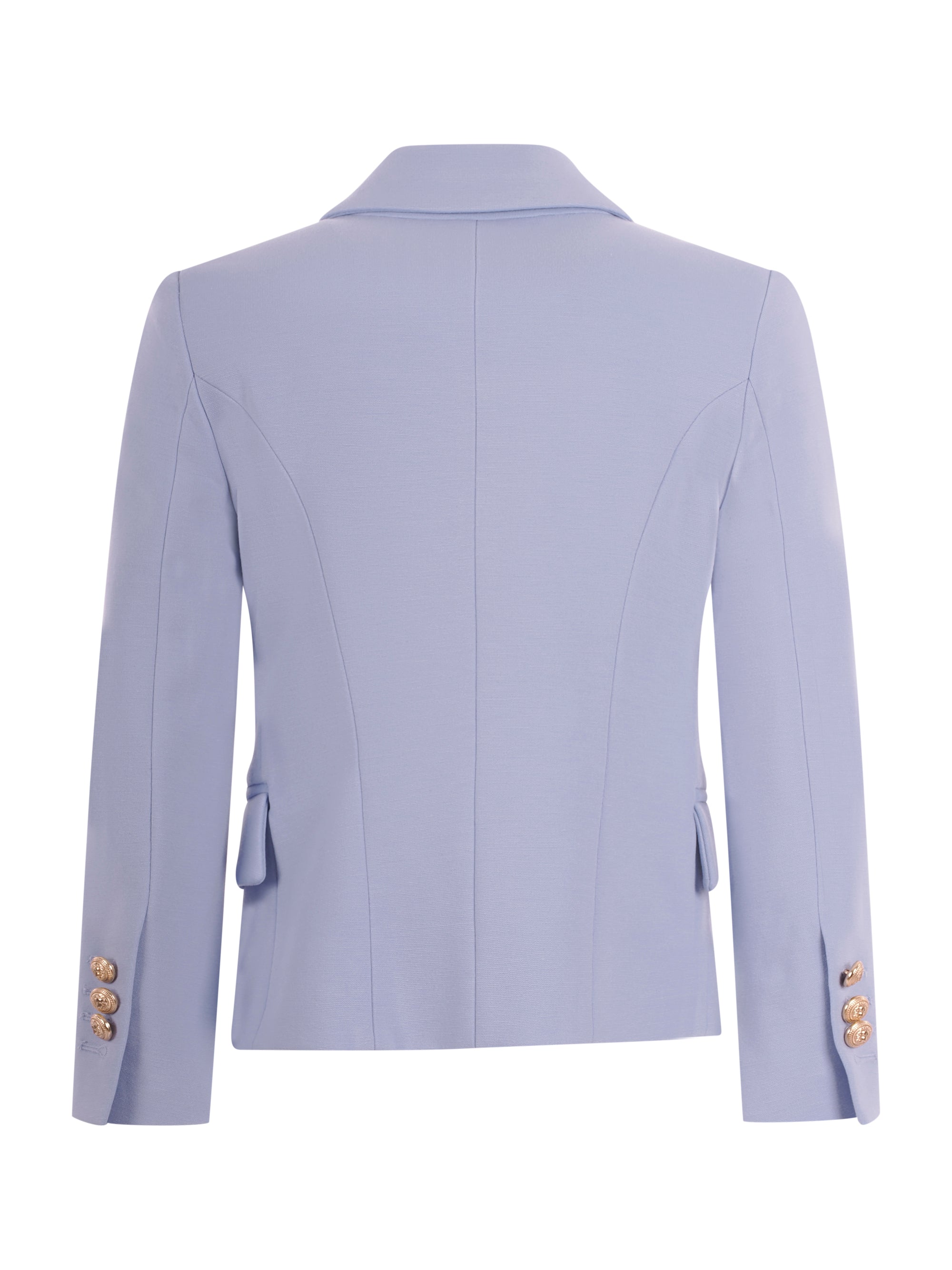 Blazer doppiopetto per bambino Balmain Kids azzurro con bottoni dorati BY2A64 J0371 652 BALMAIN KIDS