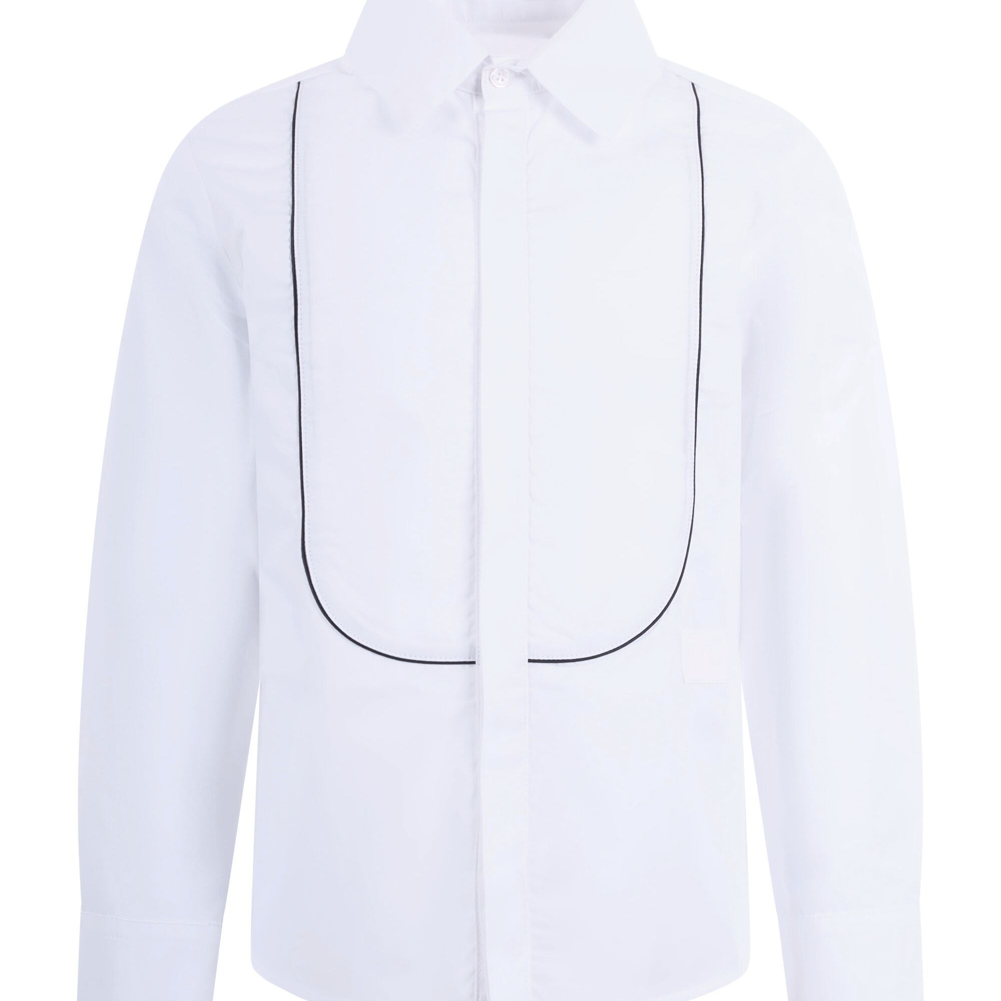 Camicia per bambino Balmain Kids bianca con colletto classico BY5P20 P0562 100BC BALMAIN KIDS