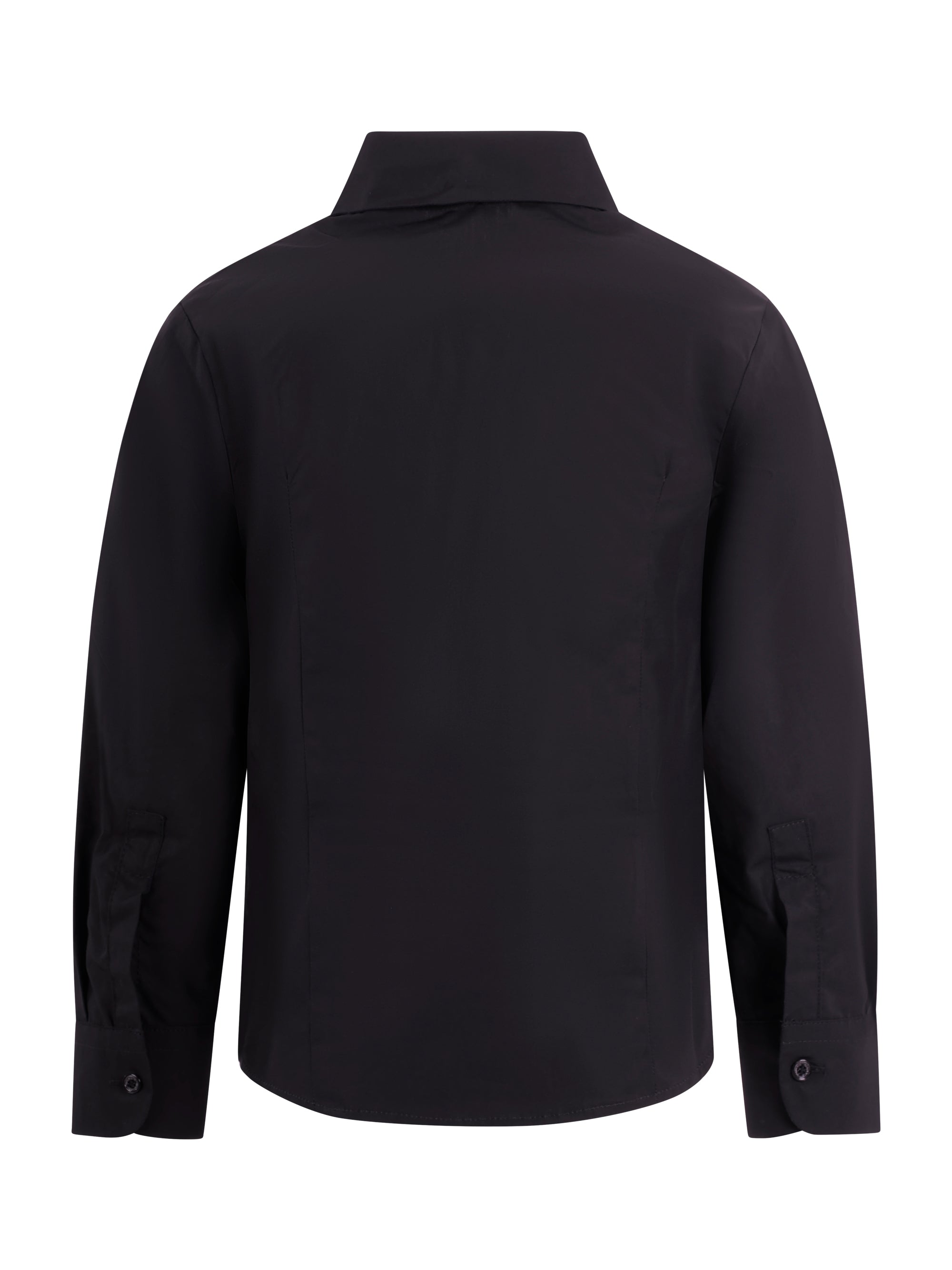 Camicia per bambino Balmain Kids nera con dettaglio bavero BY5P20 P0562 930NE BALMAIN KIDS