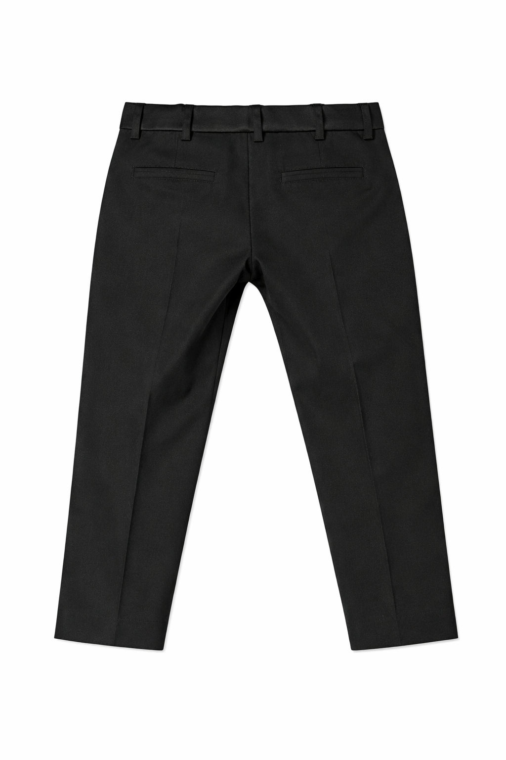 Pantaloni per bambino Balmain Kids neri con dettaglio bottone dorato BY6P70 P0484 930 BALMAIN KIDS