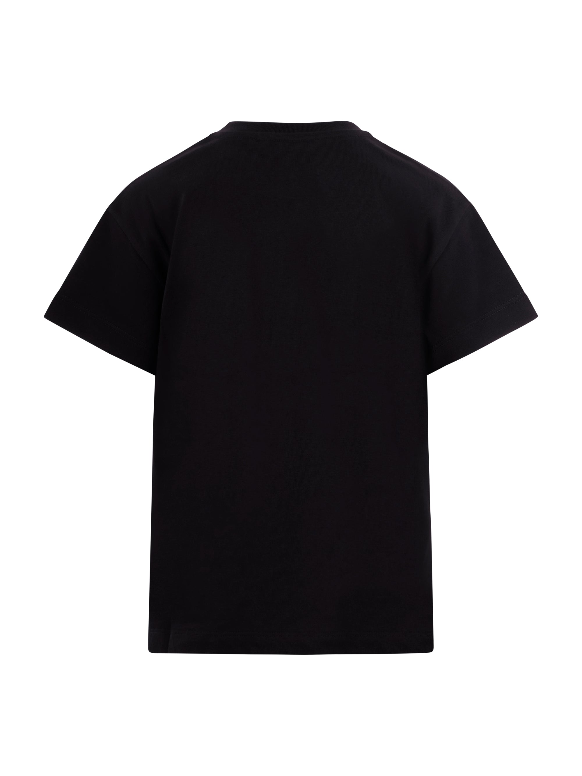 T-shirt per bambino Balmain Kids nera con logo sul fronte BY8B11 Z3672 930NE BALMAIN KIDS
