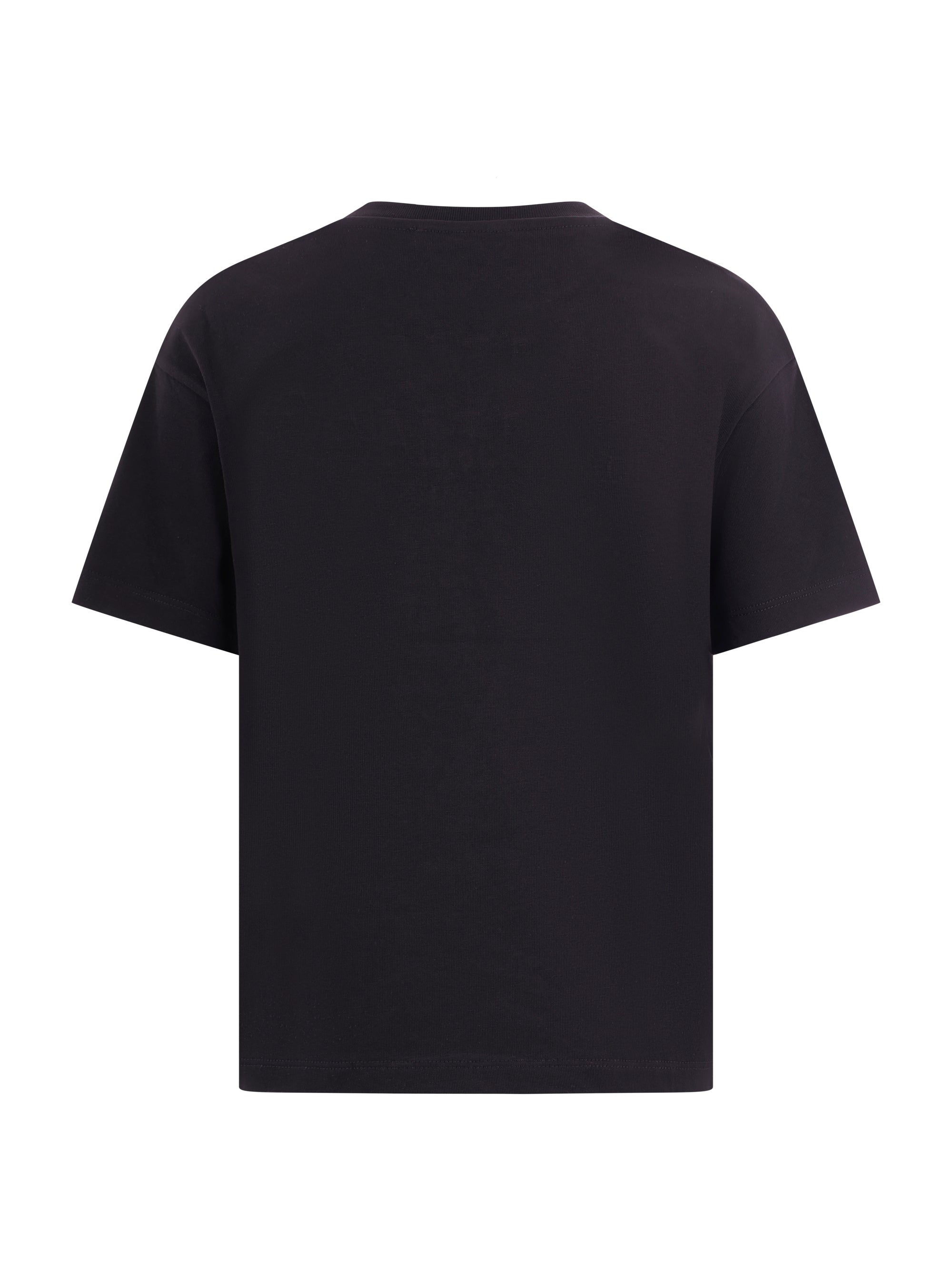 T-shirt per bambino Balmain Kids nera con logo sul davanti BY8P51 Z3672 930 BALMAIN KIDS