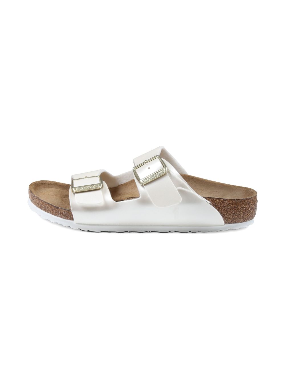 Ciabatte per bambina Birkenstock Kids Arizona bianche con doppia chiusura con fibbia 1029456 PEARL BIRKENSTOCK KIDS
