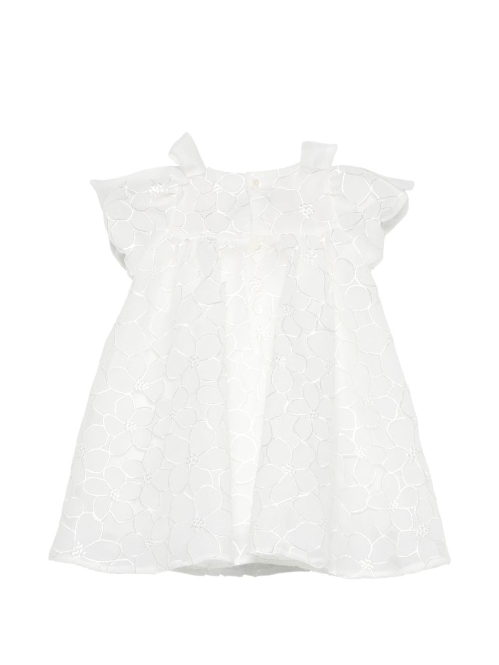 Abito per neonata La Stupenderia bianco con dettaglio fiocco 2CCAB68 X06 LA STUPENDERIA KIDS