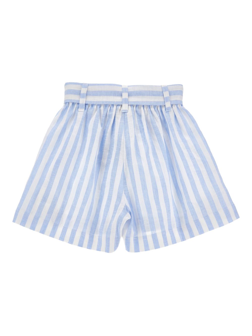 Short per bambina Monnalisa azzurro con motivo a righe 11G415 7320 9958 MONNALISA KIDS