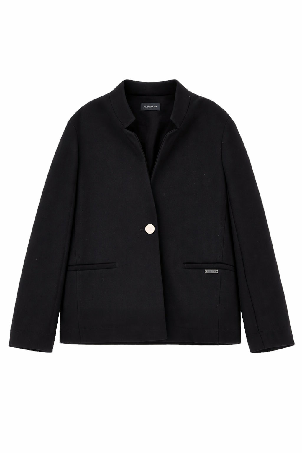Blazer per bambina Monnalisa nero con tasche a filetto 41G100 7231 0050 MONNALISA KIDS
