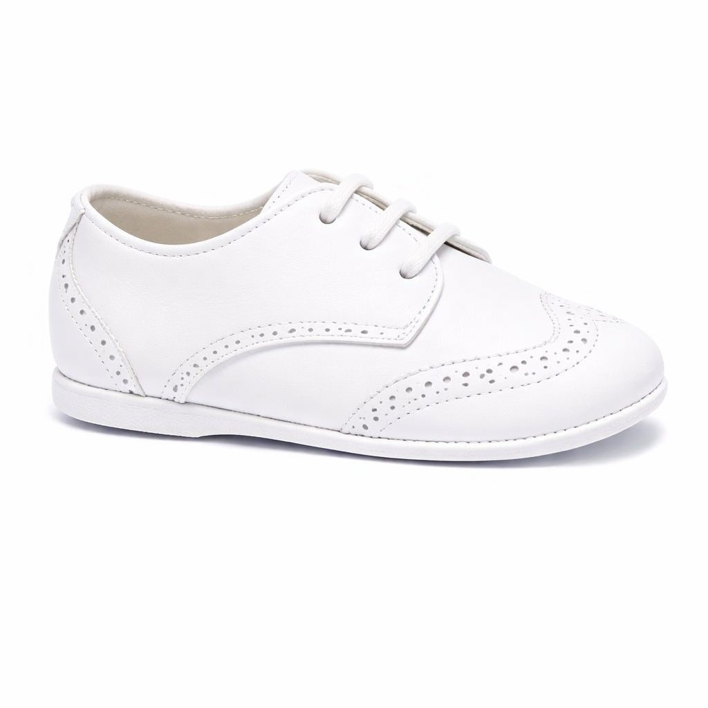 Stringate per neonato Andrea Montelpare bianco con chiusura con lacci MT952 BIANCO MONTELPARE TRADITION KIDS