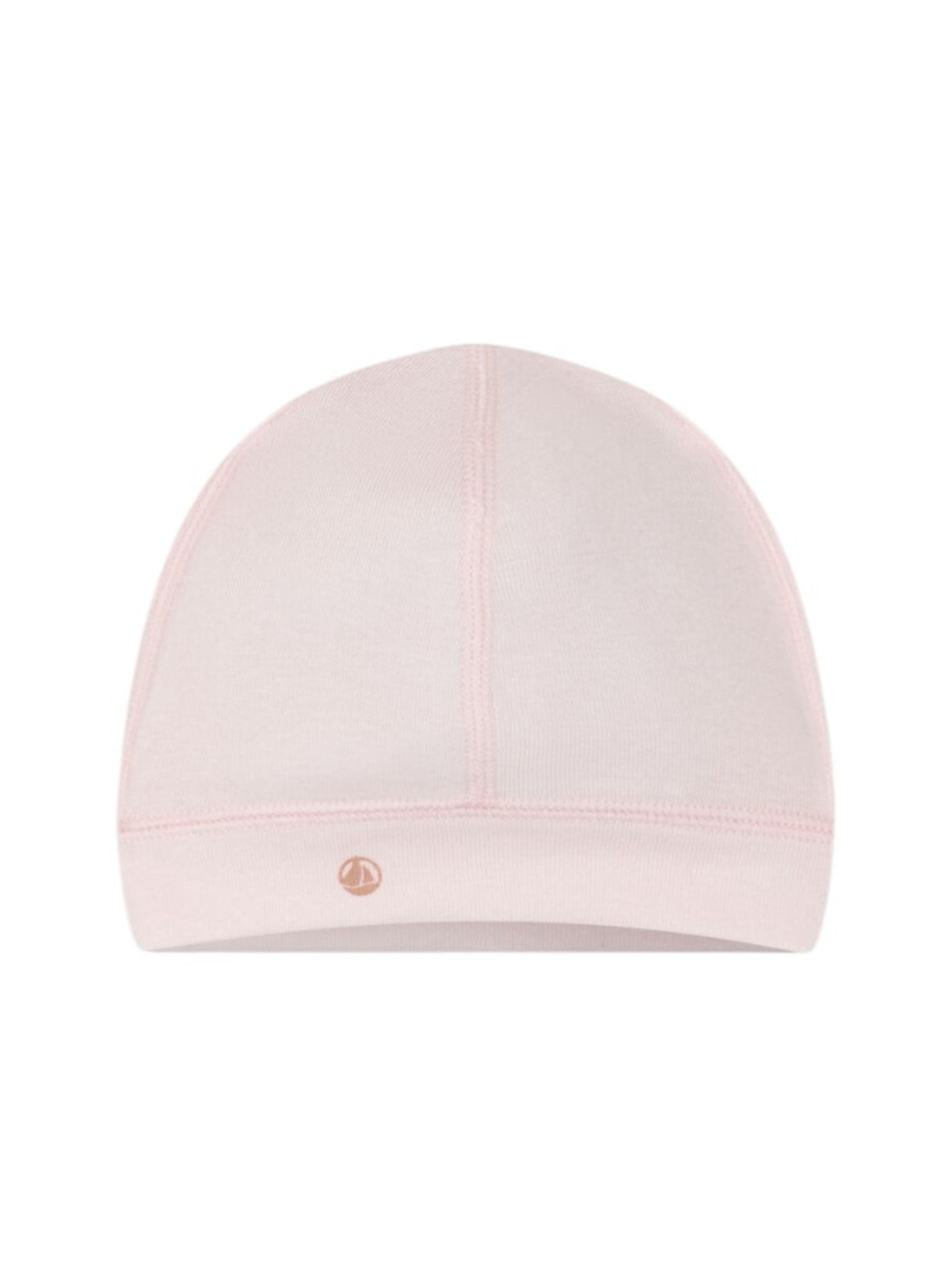 Cappellino per neonata Petit Bateau rosa con logo sul davanti A0CIU 03 PETIT BATEAU KIDS