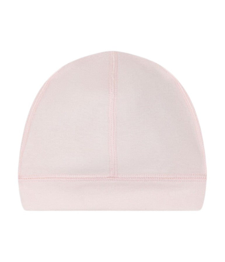 Cappellino per neonata Petit Bateau rosa con logo sul davanti A0CIU 03 PETIT BATEAU KIDS