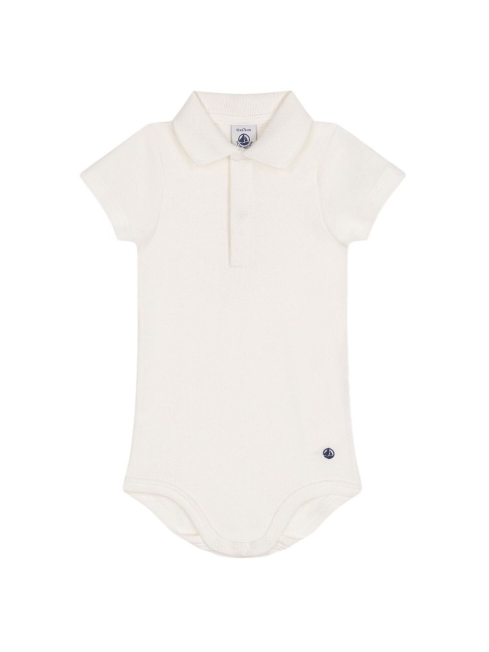 Tutina per neonati Petit Bateau bianca con colletto A09ZH 01 PETIT BATEAU KIDS