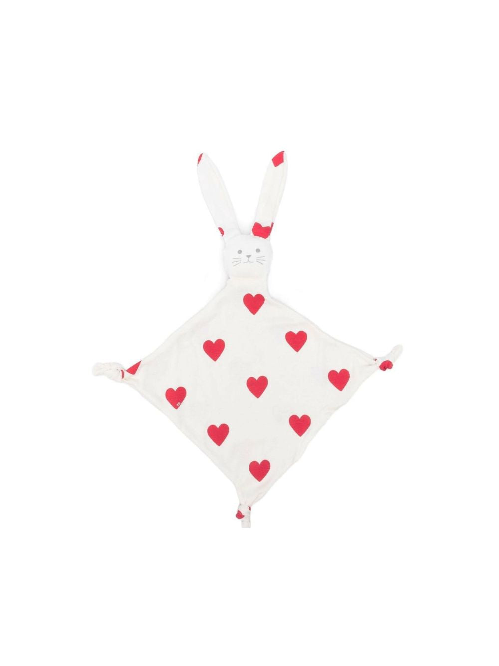 Doudou per neonati Petit Bateau bianco con stampa a cuori A0ASF 01 PETIT BATEAU KIDS