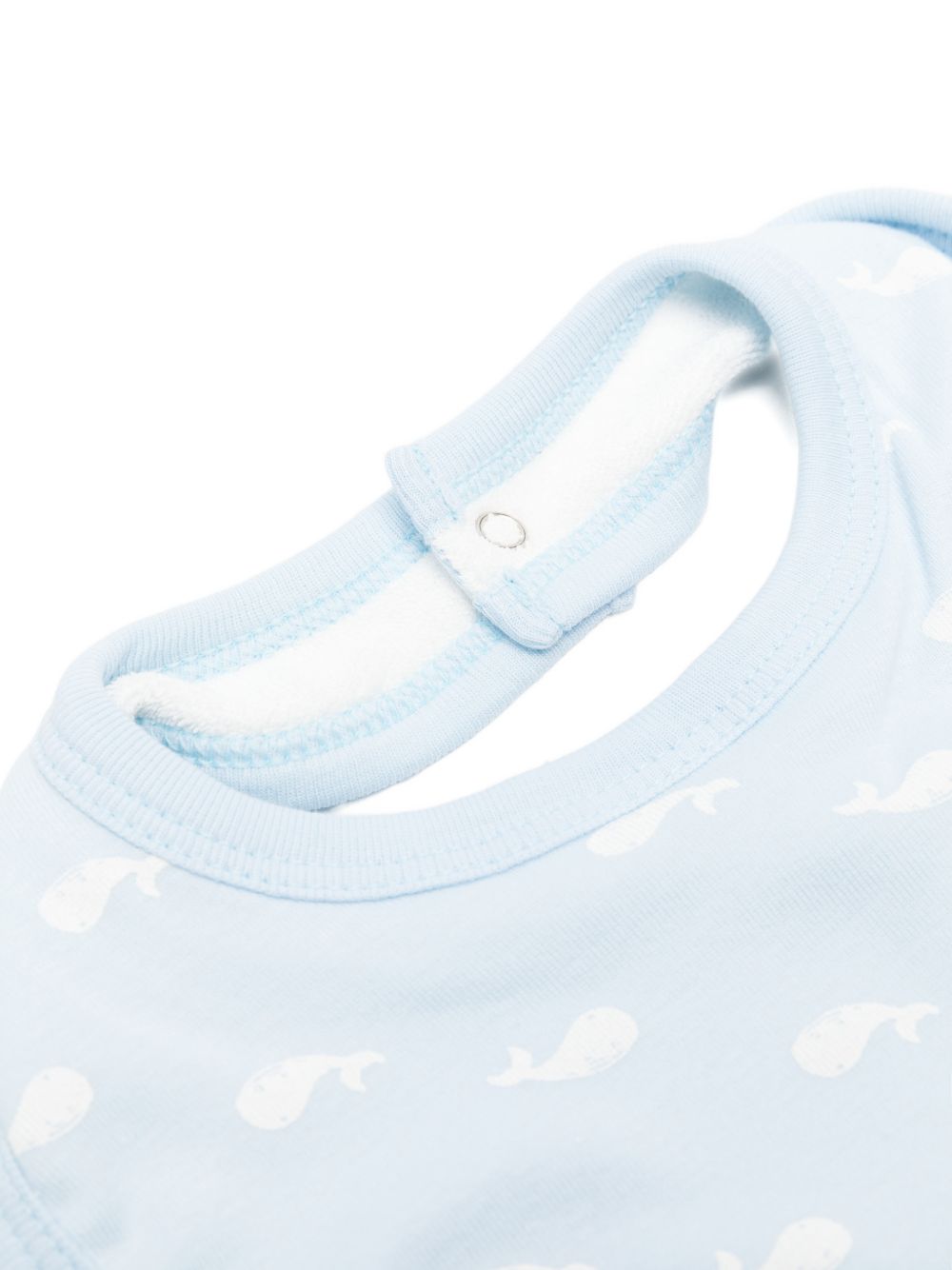 Set di due bavaglini per neonato Petit Bateau azzurri con fantasie diverse A0FFQ 01 PETIT BATEAU KIDS