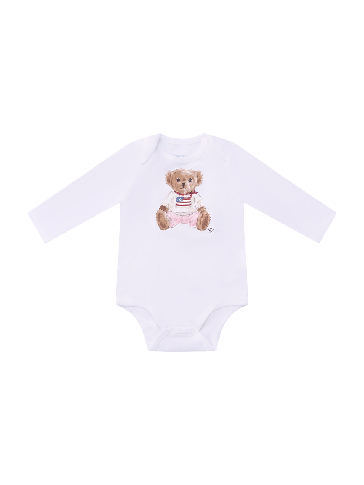 Set tutina cappellino e bavaglino per neonato Polo Ralph Lauren Kids bianco con motivo Polo Bear 310981226 001 Ralph Lauren kids