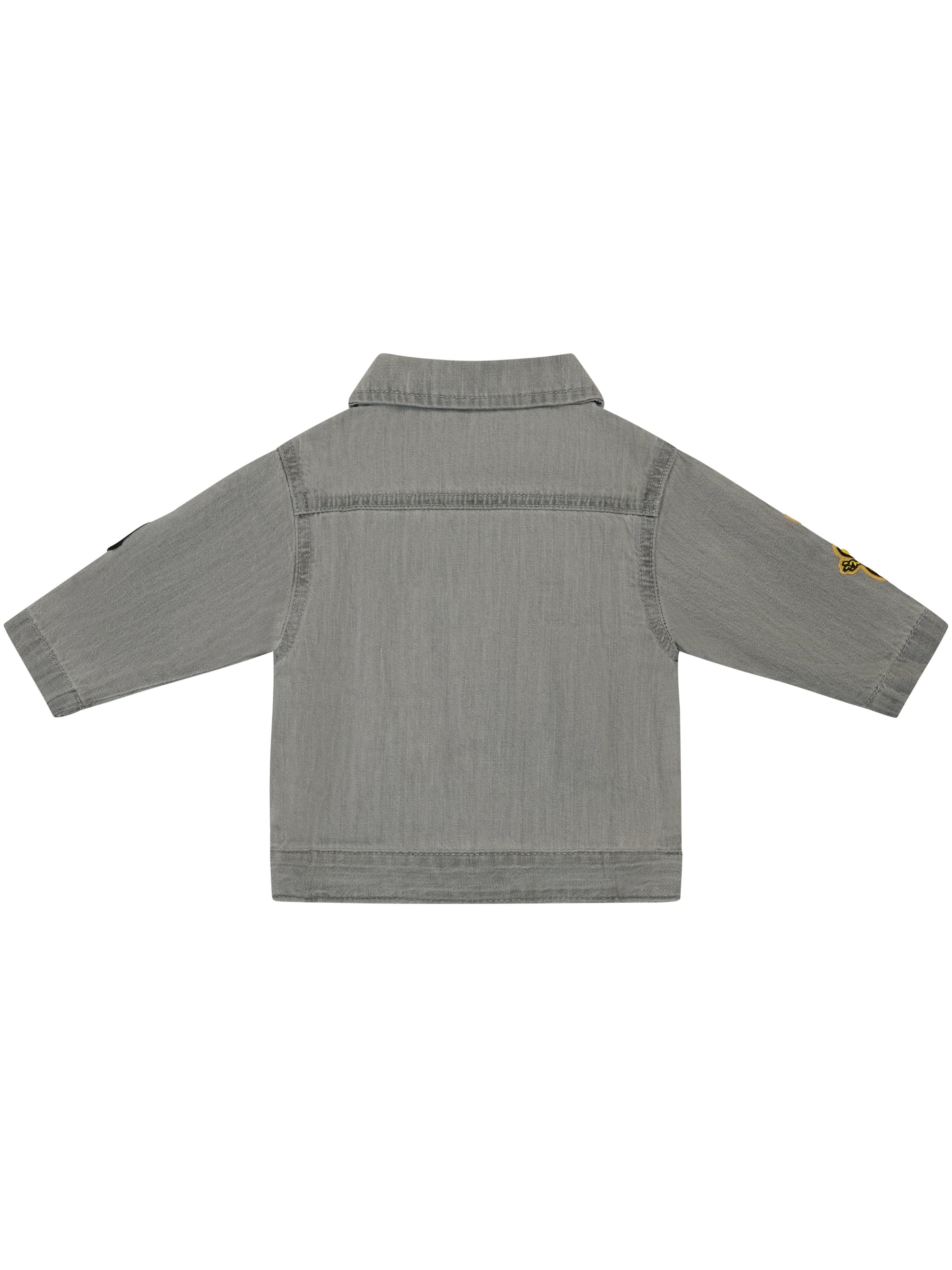 Giacca per neonato Stella McCartney Kids grigia con stampa elementi musicali TY2507 Z0522 909 STELLA McCARTNEY KIDS