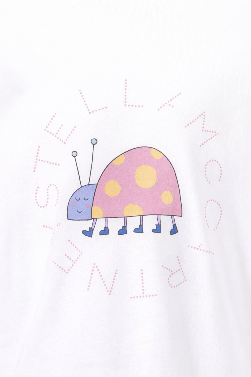 T-shirt per bambina Stella McCartney Kids bianca con stampa coccinella TY8A01 Z0434 101 STELLA McCARTNEY KIDS