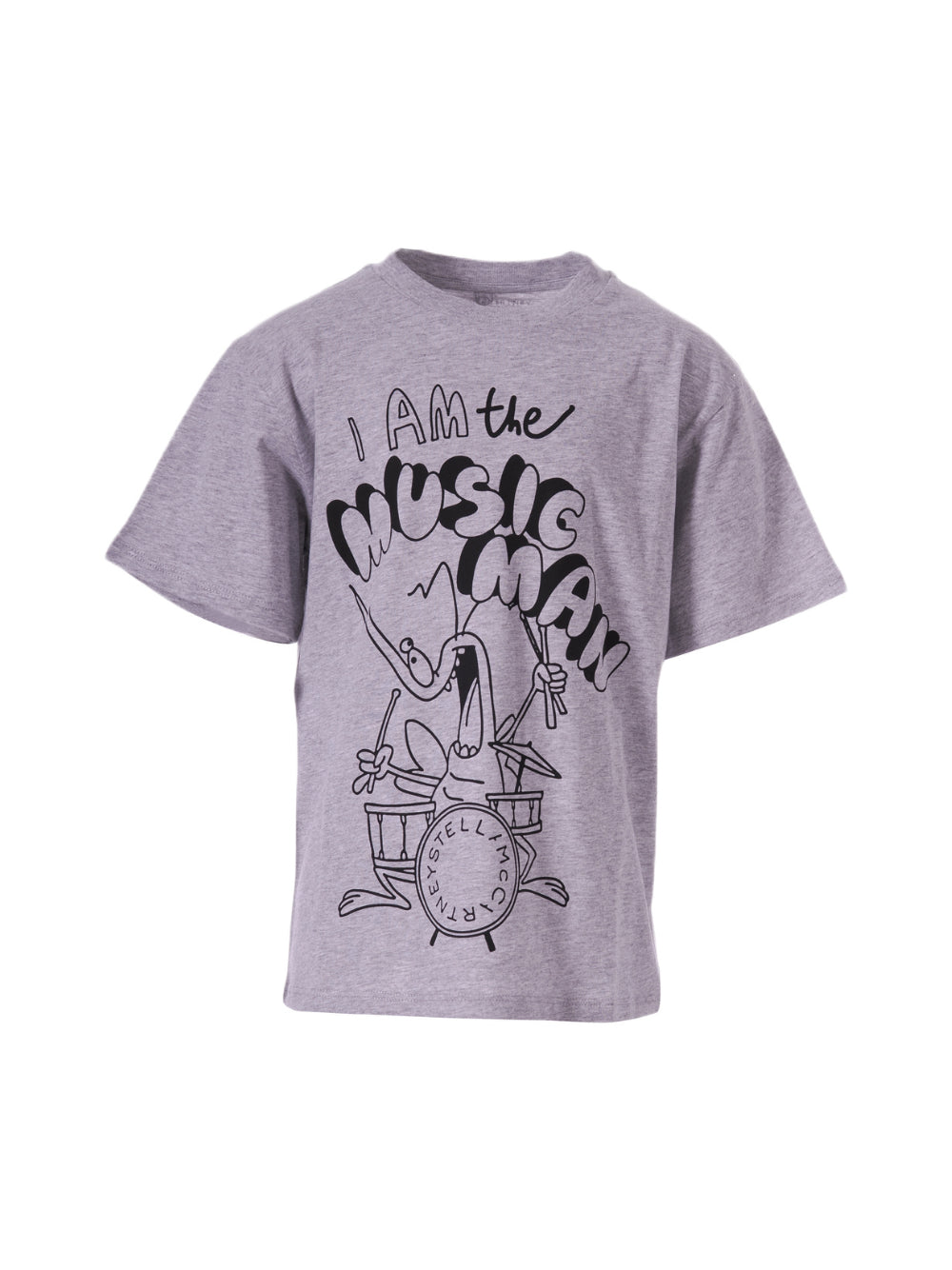 T-shirt per bambino Stella McCartney Kids grigio con con scritta grafica sul davanti TY8P51 Z0434 807 STELLA McCARTNEY KIDS
